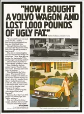 Handmade Laminated Print of an Original 1979 Volvo Station Wagon PRINT AD Unique