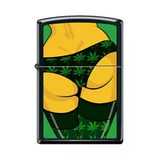 Zippo Lighter - Pulsar Weed Bum - Black Matte