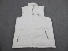 Rocawear Vest Mens Adult Large White Puffer Outdoors Street Wear Full Zip Coat