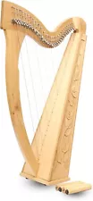 29 String Trinity Harp Celtic Irish Harp Irish Harp with Levers & Bag