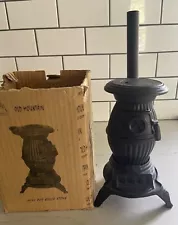 Old Mountain Cast Iron Mini Pot Belly Stove w Accessories