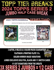 CINCINNATI REDS 2024 TOPPS SERIES 2 3X JUMBO HOBBY BOX 1/2 CASE BREAK #2854