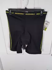 NISHIKI Biking Bicycling Shorts Molded Chamois XL Black Padded