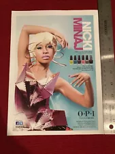 Nicki Minaj for O.P.I. Finger Nail Polish 2012 Print Ad - Great to Frame!