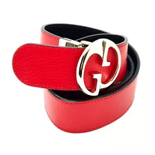 Gucci Belt Reds Leather 1288693