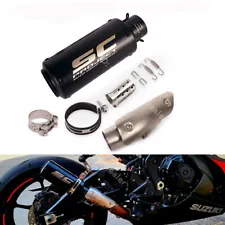 Slip for Suzuki GSXR1000 GSXR1000R 2012-2022 Exhaust Tips Black Mid Link Pipe