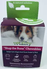 Vetality Stop the Runs Chewables for Dogs 6-1 ct 5 g EXP. DATE 10/2026