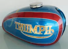 TRIUMPH MOTORCYCLE VTG CUSTOM PAINT GAS TANK T100 T100C BATES BUCO FLANDERS