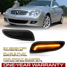 [Smoke Lens]LED Side Marker Lamps For W209 Benz 2003-2009 CLK320 CLK500 CLK55 (For: 2009 Mercedes-Benz CLK350)