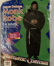 Halloween Monk Robe Costume For Adults - One Size Fits Most - Inc: Rope & Cowl