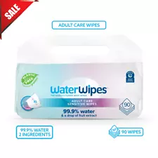 WaterWipes Adult Care Sensitive Wipes Purified water , 90ct