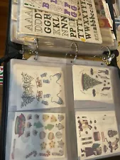 Creative Memories zippered sticker organizer binder w/12 inserts + 100s stickers