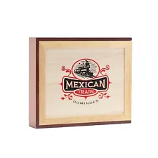 Front Porch Classics | Mexican Train Domino Set in Wooden Collecotor Box