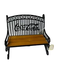 coca-Cola Retro collectible bench Wood and iron decoration NEW /Vintage￼