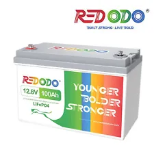 Redodo 12V 100Ah LiFePO4 Lithium Battery for RV Solar - Used Good Condition