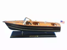 Nautical Home Decor Model Speedboat 20" Chris Craft Triple Cockpit Assembled