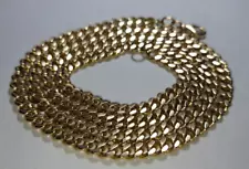 RESERVED Solid heavy 14k gold 4.9mm curb chain necklace 45.7 grams 26"