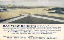 BROOKLYN, NY, BAY VIEW HEIGHTS LAND COMPANY ADV PC, LOTS FOR SALE c 1907-14