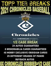 NEW YORK YANKEES 2021 CHRONICLES BASEBALL 8X HOBBY BOX 1/2 CASE BREAK #2869