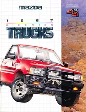 1987 Mazda B2600 Pickup Truck and 4x4 26-page Car Sales Brochure Catalog