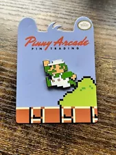 Luigi Jump Enamel Pin Super Mario Bros Nintendo Pinny Arcade PAX East 2016