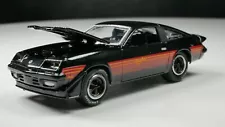 1980 Chevrolet Monza Spyder 1/64 Diecast Car Black Black VHTF REAL RIDERS NICE