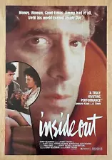 INSIDE OUT (1986) b/w REQUIEM FOR DOMINIC (1991) Video Store Movie Poster Drama