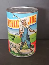 VINTAGE RARE SEALED CAN OF LITTLE JOE FRESH SHELLED CROWDER PEAS ð« 1940,S