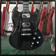 Tony Iommi SG Black 6 Strings Electric Guitar Mahogany Body HPL Fretboardð¥