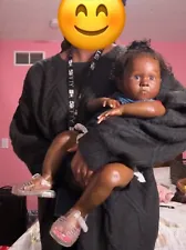 African American AA Reborn Baby Dolls Biracial Newborn Black Lifelike Toddler