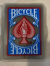 CLEAR Plastic Bicycle Playing Cards Poker Deck blue red