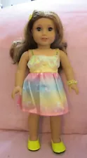 Dress Sale Yellow Set fits American Girl Doll 18 Inch Clothes Seller lsful