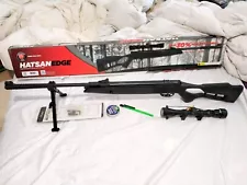 Hatsan Edge 22 Caliber Air Rifle with Scope-Bipod-Pellets & Loader-LOCAL PICK-UP