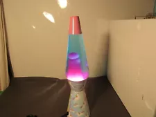 Unicorn Lava Lamp,pink, Blue Decorated Stand 16”