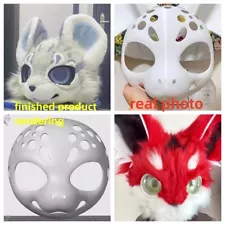 Dragon Head Skull 3d Printed DIY Head Skull Kig Furry Head for Beginners Fursuit