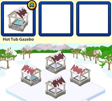 2023 Webkinz January DELUXE CHALLENGE Prize: Hot Tub Gazebo (seating!)