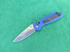 Benchmade 556 Mini Griptilian Mel Pardue Design S30V Folding Pocket Knife Blue