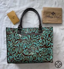 Patricia Nash Tooled Turquoise Leather Zancona Purse BRAND NEW WITH TAGS