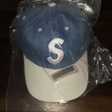 Supreme 2-Tone S Logo 6-Panel Washed Denim SS24 IN HAND