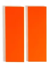 G10 SAFETY ORANGE 3/8 .375 x 6 x 2 (2) KNIFE / GUN HANDLE SCALE MATERIAL G-10