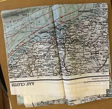 Silk Map For Downed Pilots WWII Asia Both Sides. Excellent Condition