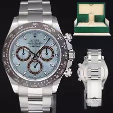 2019 MINT Rolex Daytona 116506 Platinum Glacier Ice Blue Ceramic Watch Box