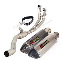 For Aprilia RS 660 TUONO 660 2021-2023 Slip On Exhaust System Front Tail Pipe