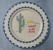 Vintage Buffalo China Restaurant Ware Plate-Festival in the Desert