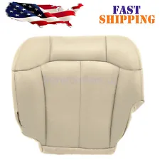 For 2000 2001 2002 Chevy Tahoe Driver Bottom Leather Seat Cover Light Tan 522