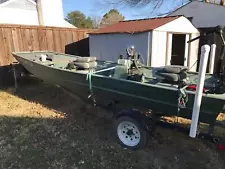 1981 Lowe 14' Bass FIshing Boat Outboard & Has Trailer