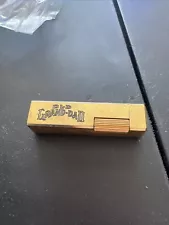 WIN Gold Plated Cigarette Flint Lighter. Engraved. Needs Butane MADE IN JAPAN