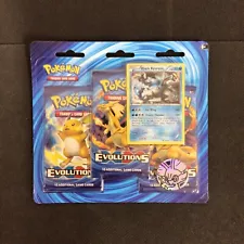 Pokemon Card XY Evolutions 2016 Factory Sealed 3-Pack Blister Booster Pack Fresh