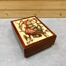 Vintage Hummel Art Print Music Box Swiss Movement BACCAROL Hoffman (SEE VIDEO)