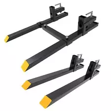 1500lbs 4000lbs Pallet Forks Clamp On Skid Steer For Loader Tractor Bucket Forks